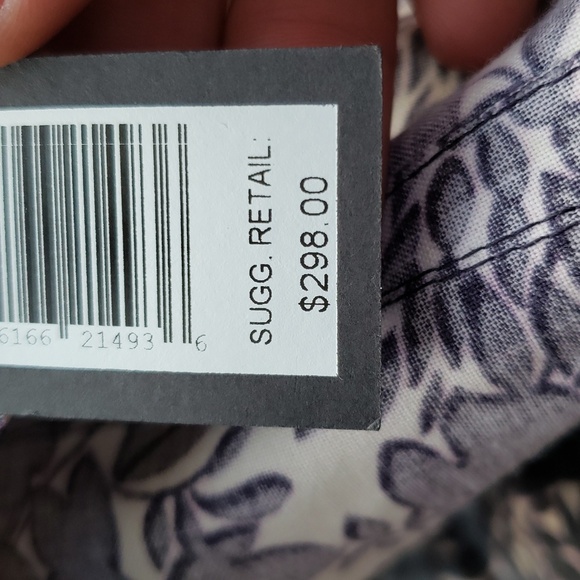 Marc Jacobs Purple/White Floral Patterned Rain Jacket Coat,Size S,Originally$298 - Picture 8 of 10